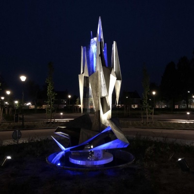 Illuminatie fontein De Banakker